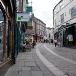 die engen alten Gassen in Durham in der Nähe der Kathedrale