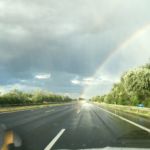Anreise mit Regenbogen