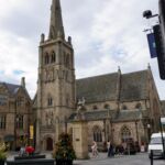 auf dem Marktplatz in Durham in der Nähe der Kathedrale