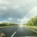 Anreise mit Regenbogen